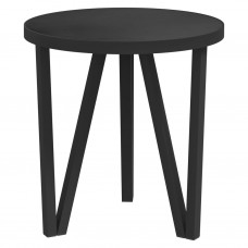 Tējas galdiņš, melns, ø35 cm, mdf
