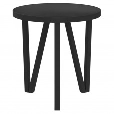 Tējas galdiņš, melns, ø35 cm, mdf