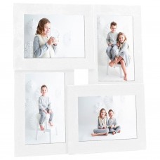 Kolāžas foto rāmis, 4x(10x15 cm) attēliem, balts mdf