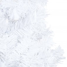 Izgaismota mākslīgā ziemassvētku egle ar rotājumiem, 210cm, pvc