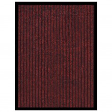 Durvju paklājs, svītrains, sarkans, 40x60 cm