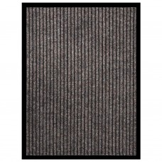 Durvju paklājs, svītrains, bēšs, 60x80 cm