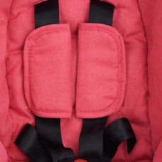Bērnu autosēdeklītis, sarkans, 42x65x57 cm