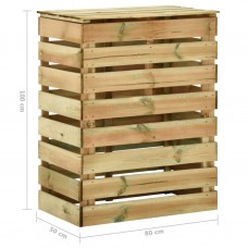 Dārza komposta kastes, 2 gab., 80x50x100 cm, priedes koks