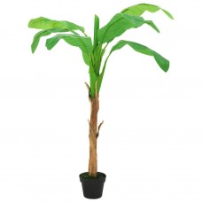 Mākslīgais augs, banānkoks ar podiņu, 180 cm, zaļš