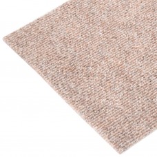 Kāpņu paklāji, 15 gab., pašlīmējoši, 60x25 cm, gaiši brūni