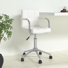 Biroja krēsls, balta mākslīgā āda