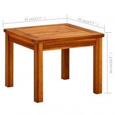 Dārza galdiņš, 45x45x36 cm, akācijas masīvkoks