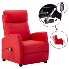 Elektrisks masāžas krēsls, sarkana mākslīgā āda