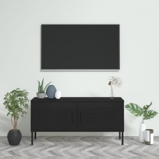 Tv skapītis, 105x35x50 cm, tērauds, melns