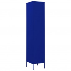 Ģērbtuves skapis, 35x46x180 cm, tērauds, tumši zils