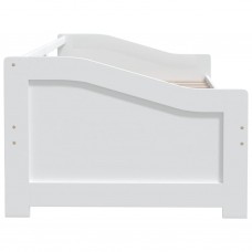 3-vietīga dīvāngulta, balta, priedes masīvkoks, 90x200 cm