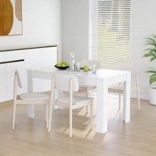 Virtuves galds, balts, 140x74,5x76 cm, inženierijas koks