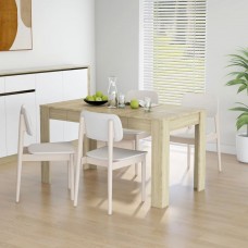 Virtuves galds, ozolkoka krāsa, 140x74,5x76 cm, skaidu plāksne