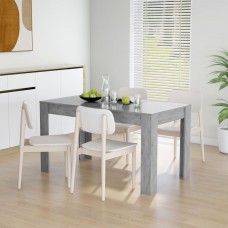 Virtuves galds, betona pelēks, 140x74,5x76 cm, skaidu plāksne
