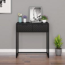 Konsoles galdiņš, melns, 72x35x75 cm, tērauds