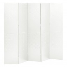 5-paneļu istabas aizslietnis, balts, 200x180 cm, tērauds