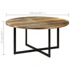 Virtuves galds, 150x75 cm, pārstrādāts masīvkoks