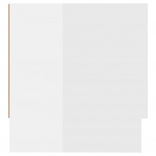 Skapis, spīdīgi balts, 100x32,5x35 cm, skaidu plāksne
