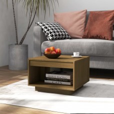 Kafijas galdiņš, medus brūns, 50x50x33,5 cm, priedes masīvkoks
