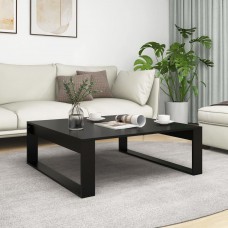 Kafijas galdiņš, 100x100x35 cm, melns, skaidu plāksne