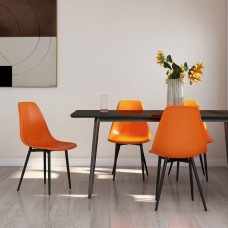 Virtuves krēsli, 4 gab., oranžs pp