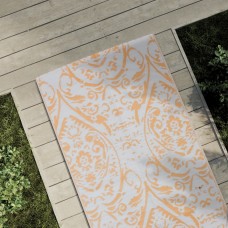 Āra paklājs, 80x250 cm, oranžs un balts, pp