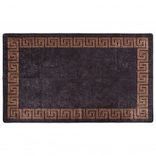 Paklājs, 120x180 cm, melns ar zeltu, mazgājams, neslīdošs