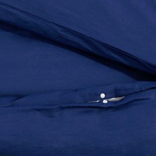 Gultasveļas komplekts, tumši zils, 135x200 cm, mikrošķiedra
