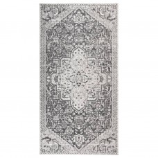 Āra paklājs, plakani austs, 80x150 cm, gaiši pelēks