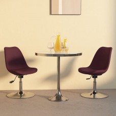 Grozāmi virtuves krēsli, 2 gab., violets audums