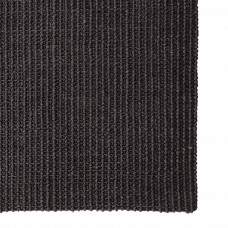 Paklājs, dabīgs sizals, 80x200 cm, melns