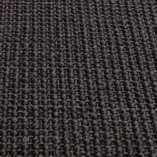 Paklājs, dabīgs sizals, 80x250 cm, melns
