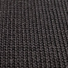 Paklājs, dabīgs sizals, 80x300 cm, melns