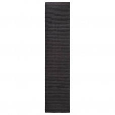 Paklājs, dabīgs sizals, 80x350 cm, melns