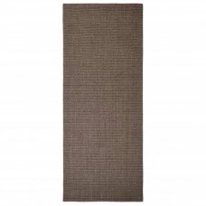 Paklājs, dabīgs sizals, 80x200 cm, brūns