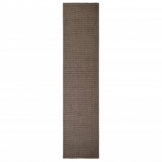 Paklājs, dabīgs sizals, 80x350 cm, brūns