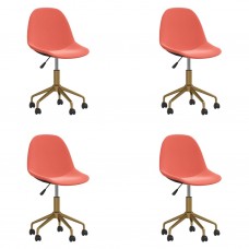 3086099 swivel dining chairs 4 pcs pink velvet(2x333500)
