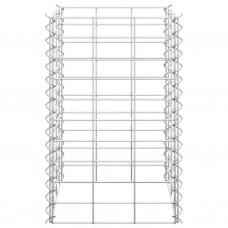 Gabioni/augstās puķu kastes, 3 gab., 30x30x50 cm, dzelzs