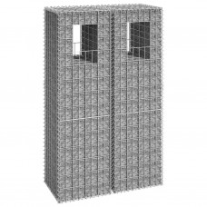 Vertikāli gabioni, 2 gab., 40x40x140 cm, dzelzs