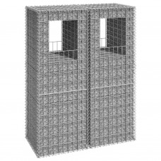 Vertikāli gabioni, 2 gab., 50x50x140 cm, dzelzs