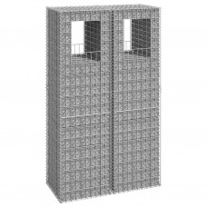 Vertikāli gabioni, 2 gab., 50x50x180 cm, dzelzs