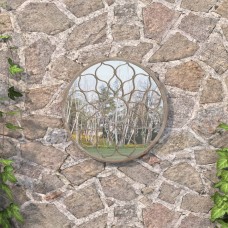 Dārza spogulis, smilškrāsa, 60x3 cm, dzelzs, izmantošanai ārā