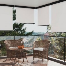 Balkona sānu markīze, krēmkrāsas, 145x250 cm