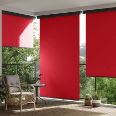 Balkona sānu markīze, sarkana, 170x250 cm