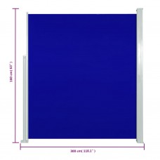 Izvelkama sānu markīze, 160x300 cm, zila