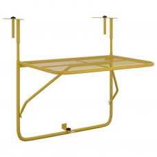 Balkona galdiņš, zelta krāsā, 60x40 cm, tērauds