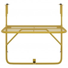 Balkona galdiņš, zelta krāsā, 60x40 cm, tērauds