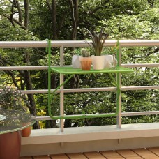 Balkona galdiņš, zaļš, 60x40 cm, tērauds