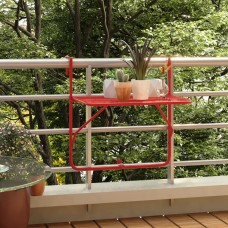 Balkona galdiņš, sarkans, 60x40 cm, tērauds